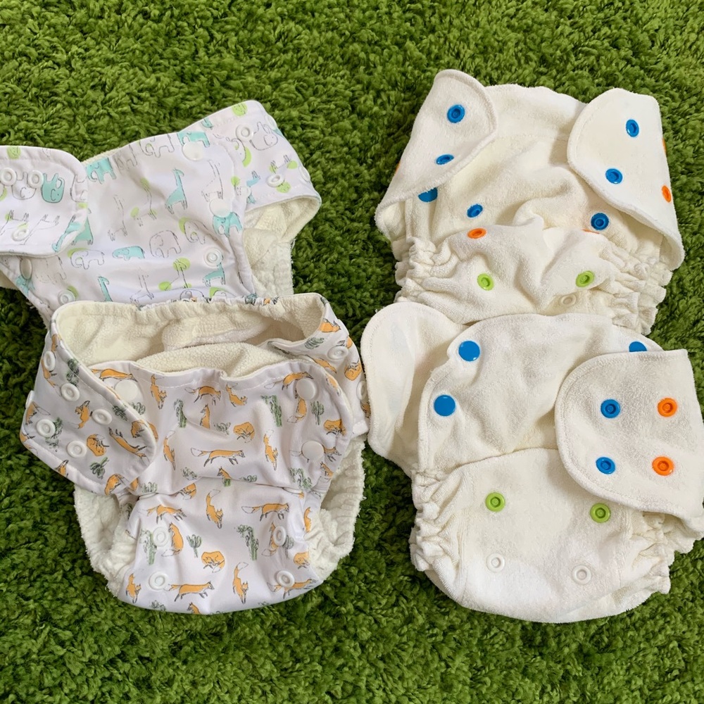 Baby kicks natural and organic fitted cloth diaper